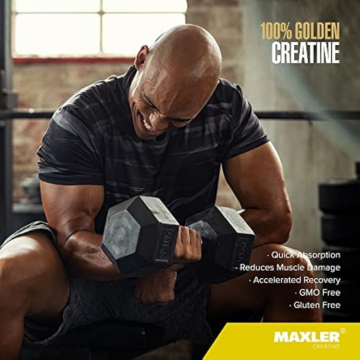 Maxler 100% Golden Creatine - Micronized Creatine Monohydrate Powder - Muscle Building Supplements - Pre/Post Workout Vegan Supplement - Gluten Free Unflavored Creatine Powder - 600 g - Image 4