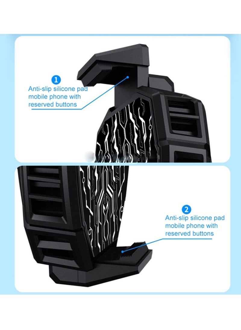 DL05 Mobile Phone Cooler Semiconductor Heatsink Cellphone Cooling Fan for Gaming Support 65-85mm Wide Smartphone Radiator Cooler