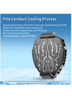 Memo DL05 Mobile Phone Cooler Semiconductor Heatsink Cellphone Cooling Fan for Gaming Support 65-85mm Wide Smartphone Radiator Cooler  - Image 3