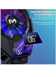 Memo DL05 Mobile Phone Cooler Semiconductor Heatsink Cellphone Cooling Fan for Gaming Support 65-85mm Wide Smartphone Radiator Cooler  - Image 2