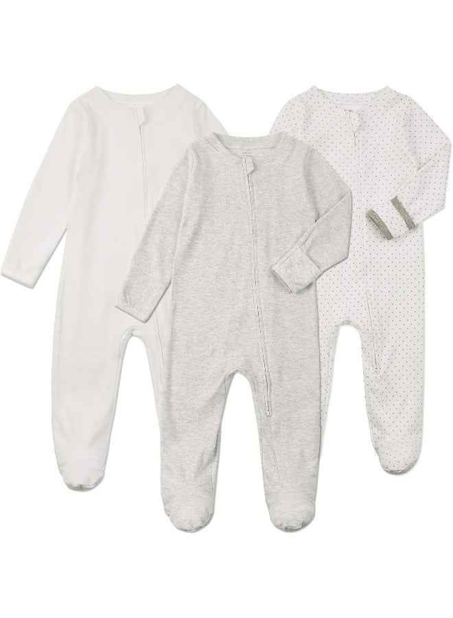 Aablexema Unisex Baby Footie Pjs - Image 1