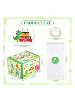 Excefore Dinosaur Happy Birthday Money Box for Cash Gift Pull, Surprise Happy Birthday Money Pull Out Gift Box Green Birthday Gift Decorations for Kids Boys Girls, Fun Birthday Gift for Kids  - Image 3