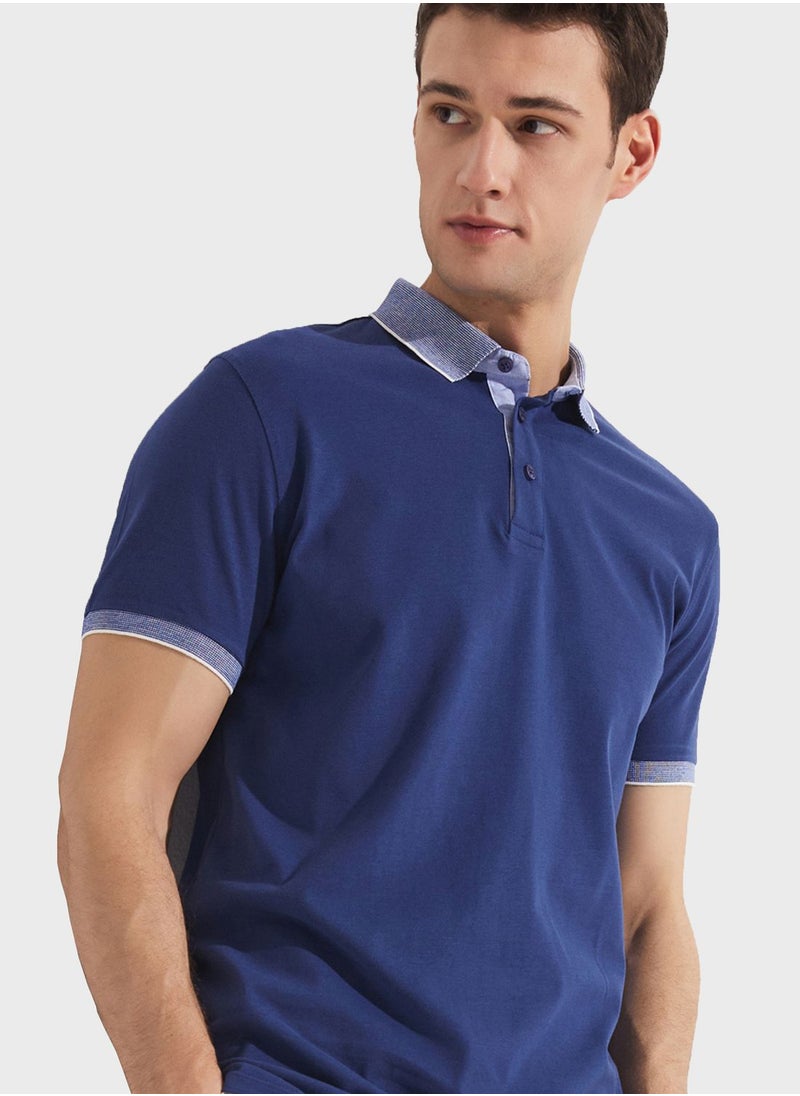 JUNE - Essential Slim Fit Polo - Image 1