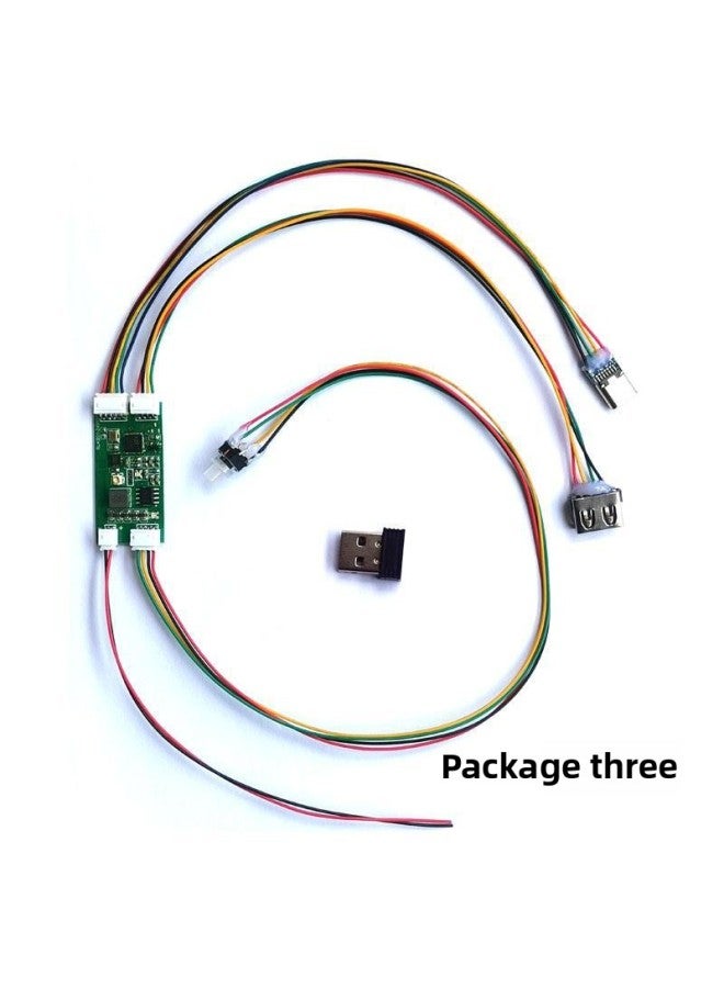 Wired Mechanical Keyboard To Wireless Bluetooth Converter DIY Module USB Wireless 2.4G Three-mode Multi-device Switching-Color:Wireless Receiver