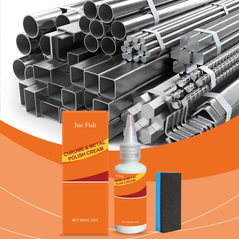 Jue Fish Metal Polishing Paste Prevents Rust, Removes Stains, Maintains Gloss And Easily Cares For The Surface Of Stainless Steel And Aluminum Products - Image 2
