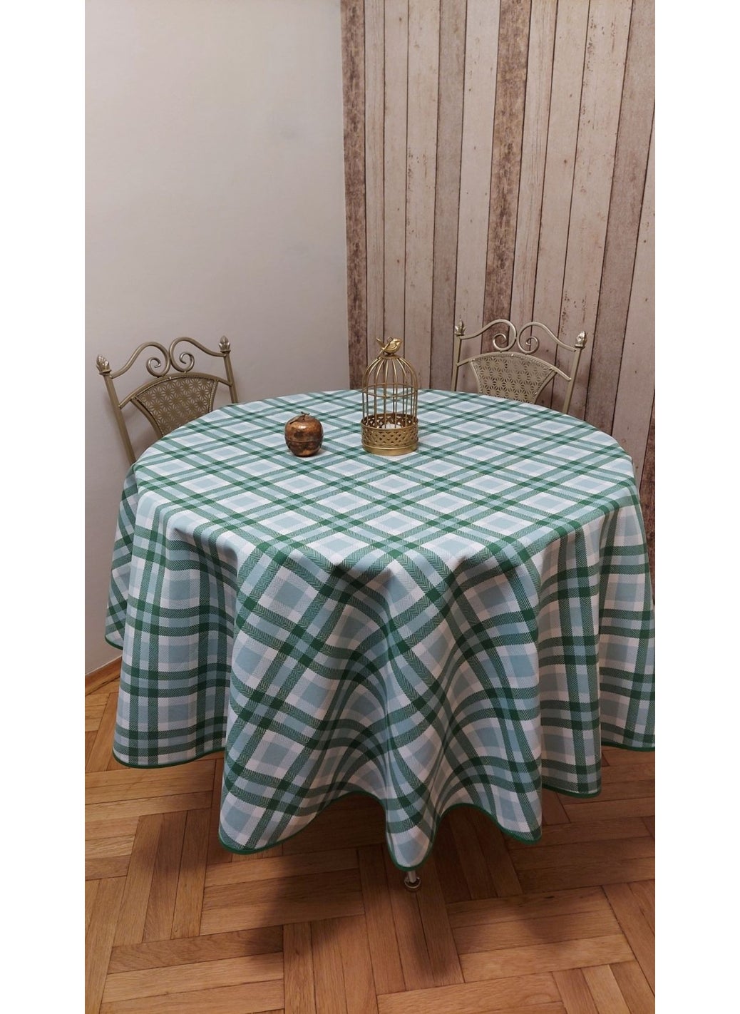 Gonk - Round, duck (Liquid Repellent, stain resistant) Fabric, Table Cloth - Image 1