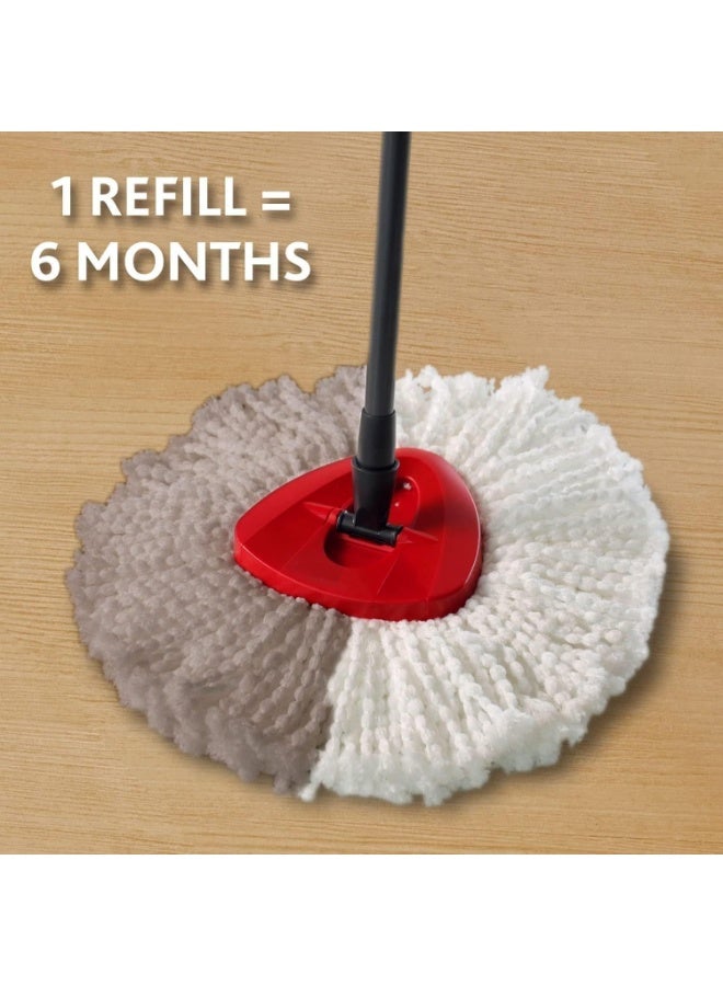 TRASSLE 2 PCS Mop Heads,Replacement Fiber Mop Head, Triangular Disc Rotating Mop Head Fiber Replacement Cotton Yarn Head Mop Accessories - Image 3