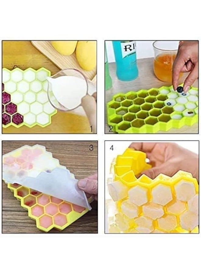 Honeycomb Silicone Ice Cube Tray – Flexible & Easy to Use - Image 3