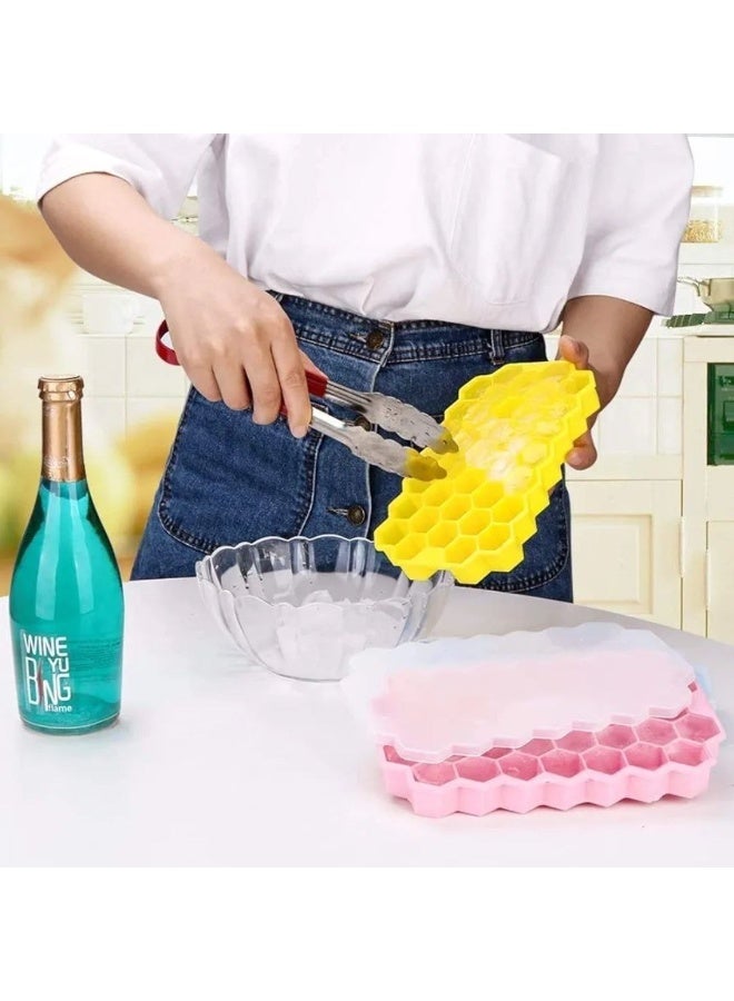 Honeycomb Silicone Ice Cube Tray – Flexible & Easy to Use - Image 4