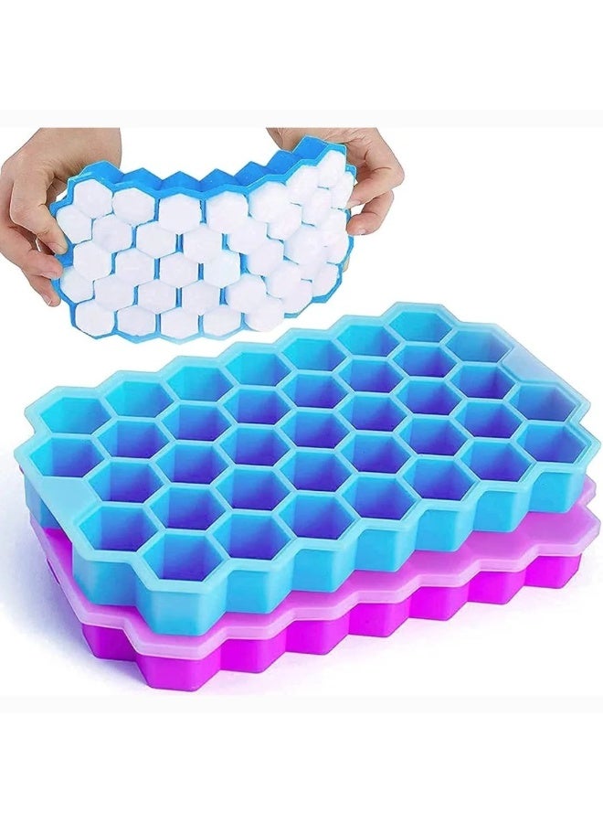 Honeycomb Silicone Ice Cube Tray – Flexible & Easy to Use - Image 2