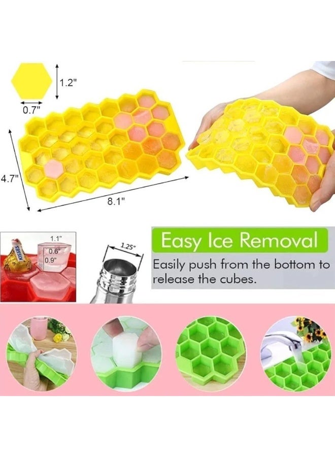Honeycomb Silicone Ice Cube Tray – Flexible & Easy to Use - Image 1