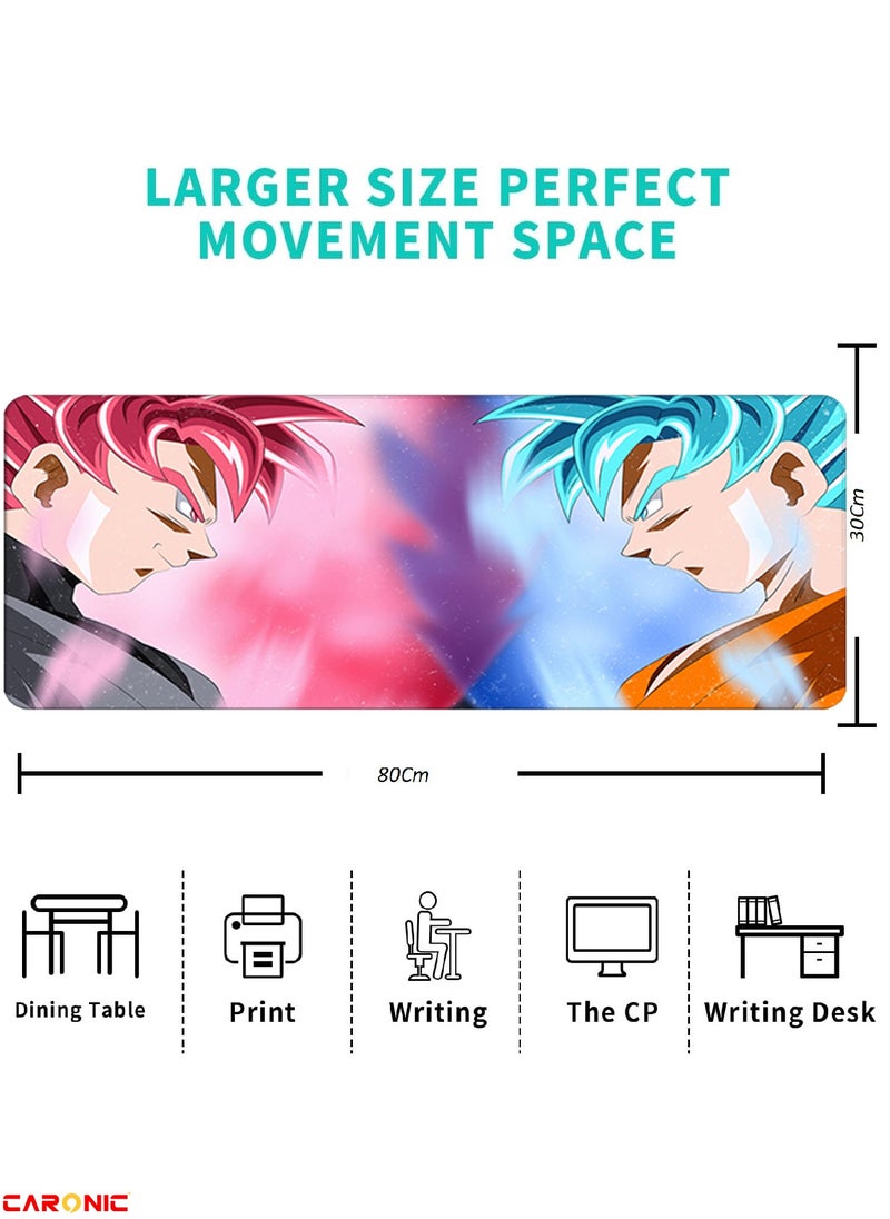 CARONIC - Large Gaming Mouse Pad with Superior Micro Weave Cloth Extended Desk Mousepad with Stitched Edges Non-Slip Base Water Resist Keyboard Pad For Gamer And Office Home  Carl_M1011 - Image 1