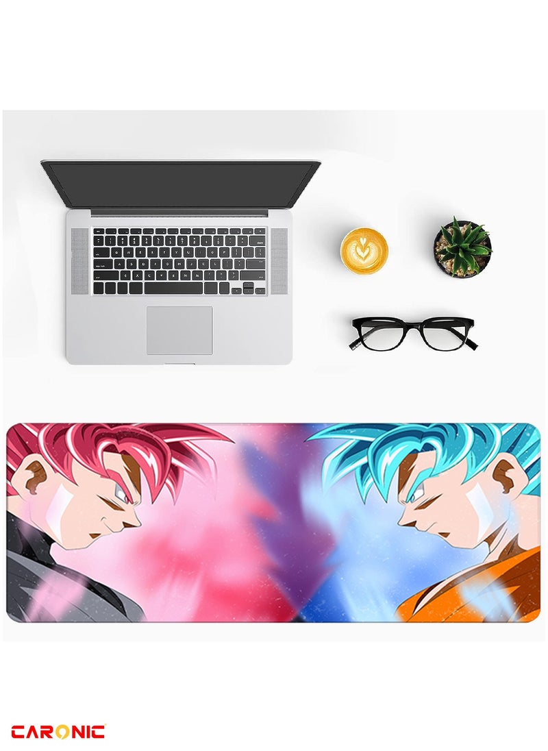 CARONIC - Large Gaming Mouse Pad with Superior Micro Weave Cloth Extended Desk Mousepad with Stitched Edges Non-Slip Base Water Resist Keyboard Pad For Gamer And Office Home  Carl_M1011 - Image 1