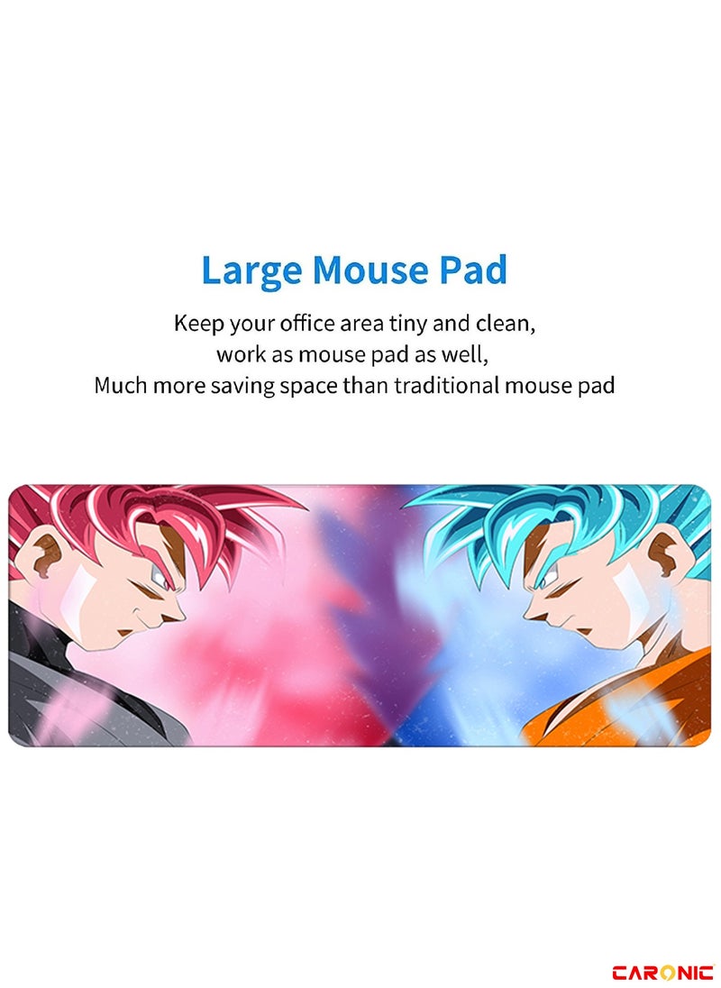 CARONIC - Large Gaming Mouse Pad with Superior Micro Weave Cloth Extended Desk Mousepad with Stitched Edges Non-Slip Base Water Resist Keyboard Pad For Gamer And Office Home  Carl_M1011 - Image 1