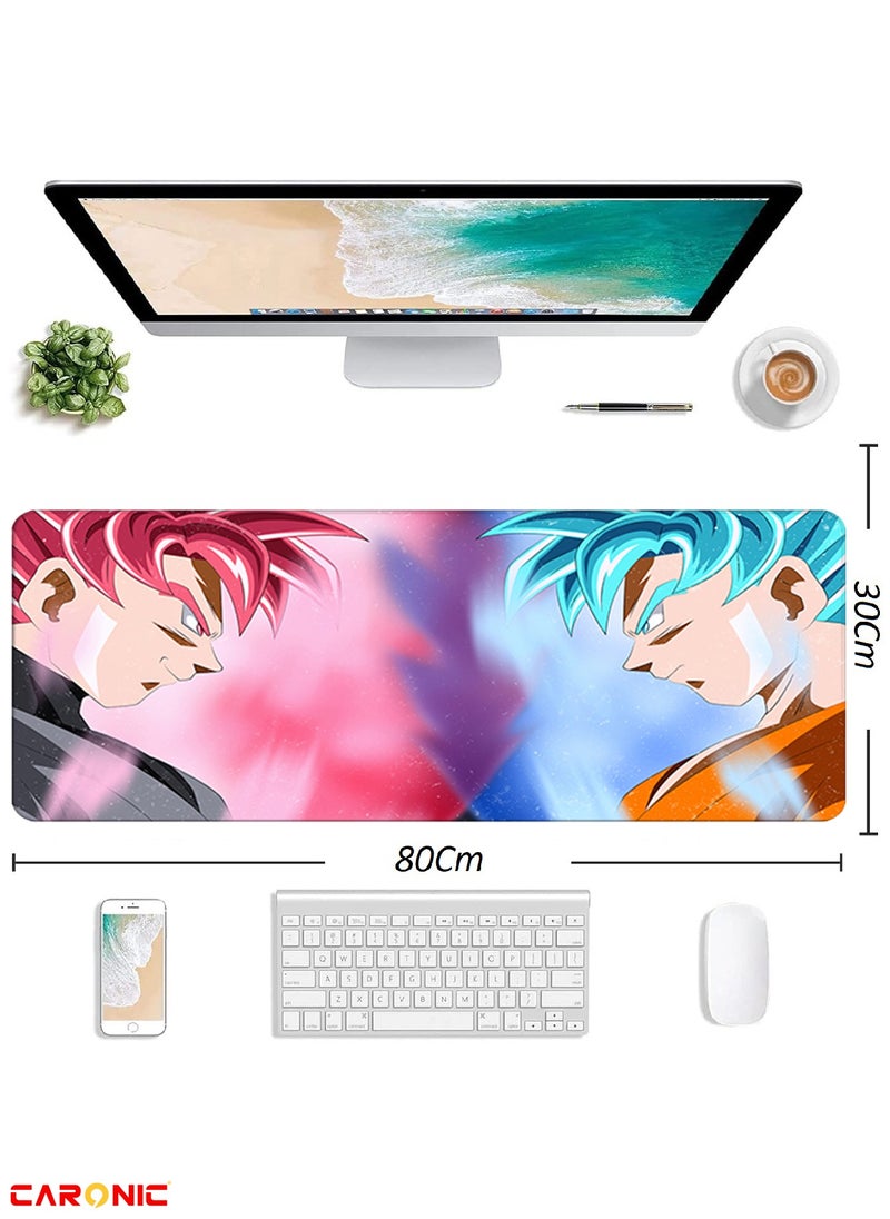 CARONIC - Large Gaming Mouse Pad with Superior Micro Weave Cloth Extended Desk Mousepad with Stitched Edges Non-Slip Base Water Resist Keyboard Pad For Gamer And Office Home  Carl_M1011 - Image 1