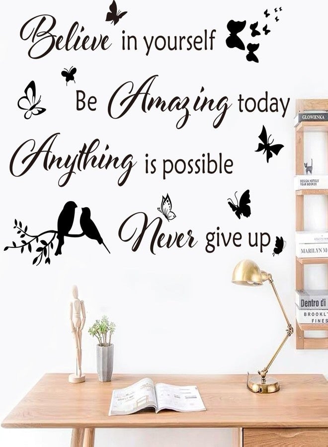 Datesno Inspirational Wall Stickers Wall Quotes Letter Stickers Ability Motivation Believe in Yourself Saying Home Decals Quote for Bedroom Living Room Hallways Office Classroom Teen Dorm Room Home Decor - Image 1