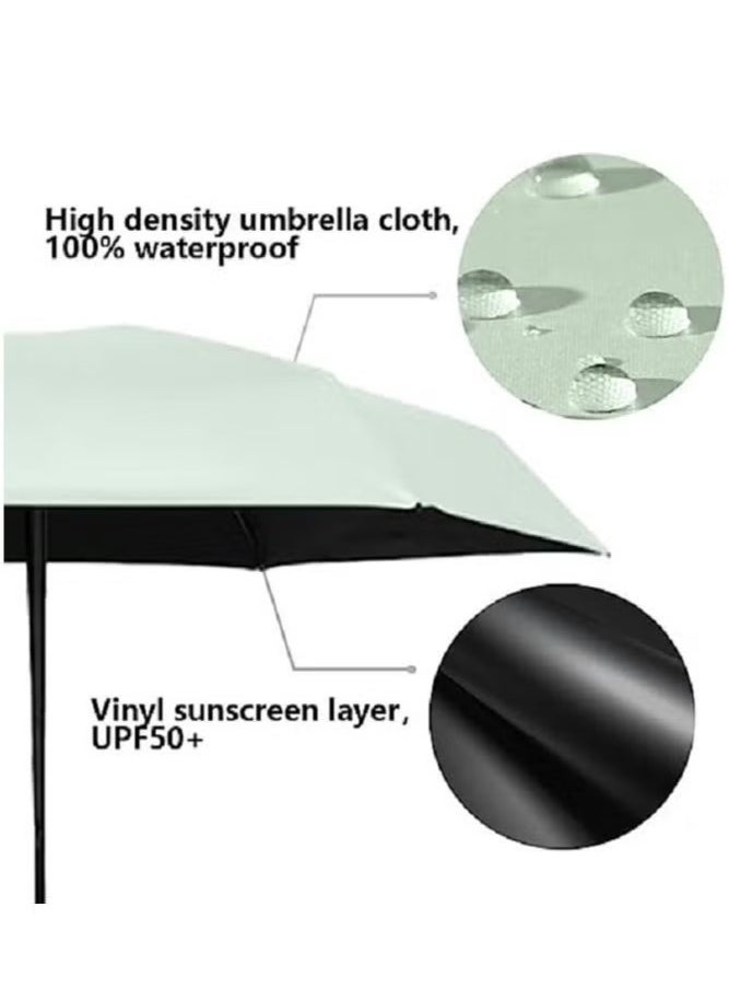 Generic Mini Travel Sun Umbrella,Small Compact UV Umbrella for Sun and Rain,Lightweight Portable,Windproof Parasol Umbrella with UV Protection for Women Men Kids ,Small Folding Capsule Umbrella(Pink)  - Image 4
