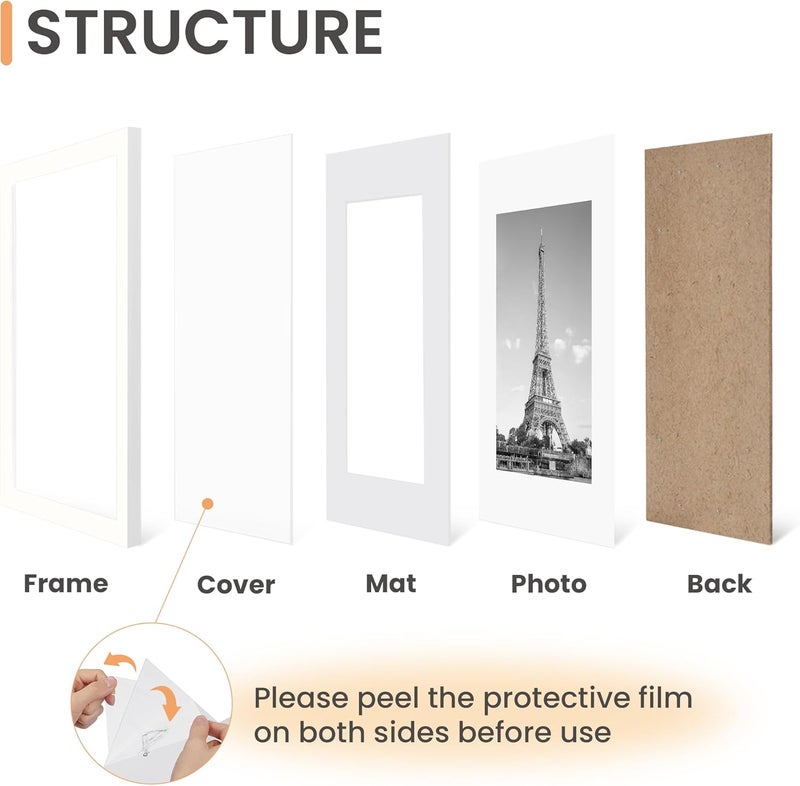 upsimples Picture Frame 3pack White 21x29.7cm (A4) - Image 3