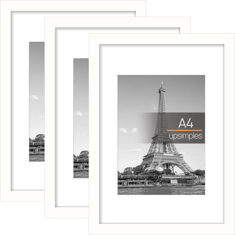 upsimples Picture Frame 3pack White 21x29.7cm (A4) - Image 1