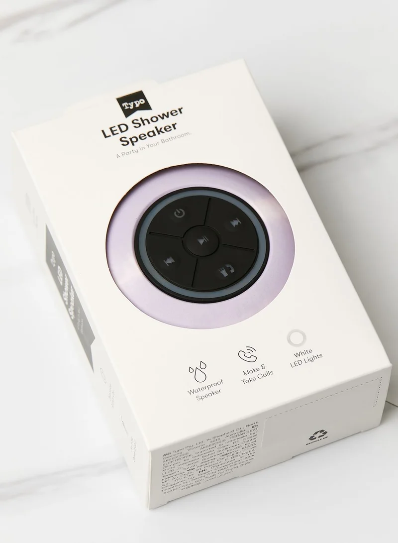 Typo Led Shower Speaker
