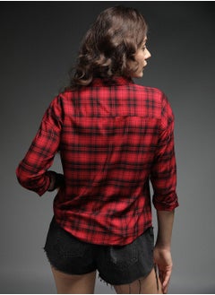 HIGH STAR Boxy Check Shirt for Women  - Image 5