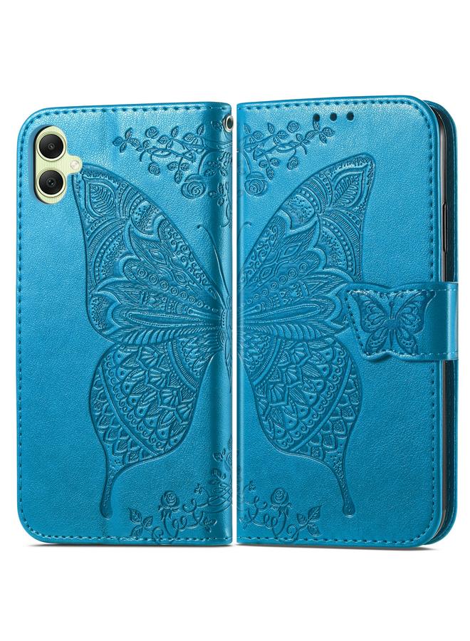 S-TOP Case For Samsung Galaxy A05 Butterfly Love Flower Embossed Leather Phone Case - Image 2