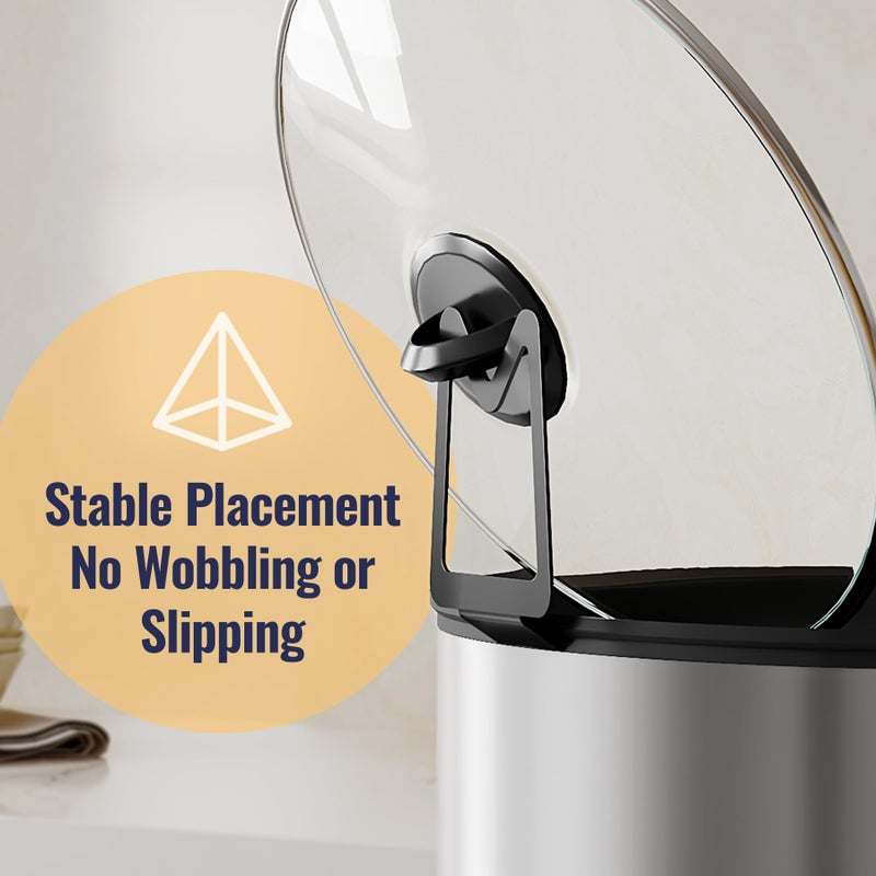 NiHome Slow Cooker Lid Holder Fit for Crockpot for Hands-Free Cooking, Fits Various Lid Sizes, Stable and Non-Slip Design, Prevents Water Stains on Countertops, Easy to Use, Space-Saving Storage - Image 3