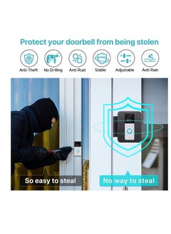 Generic Anti-Theft Video Doorbell Door Mount, for Ring Doorbell Mount for Apartment, Doorbell No-Drill Mount Fit for Most Video Doorbell, Ring Doorbell Holder for Apartment Door, Doorbell Bracket  - Image 3