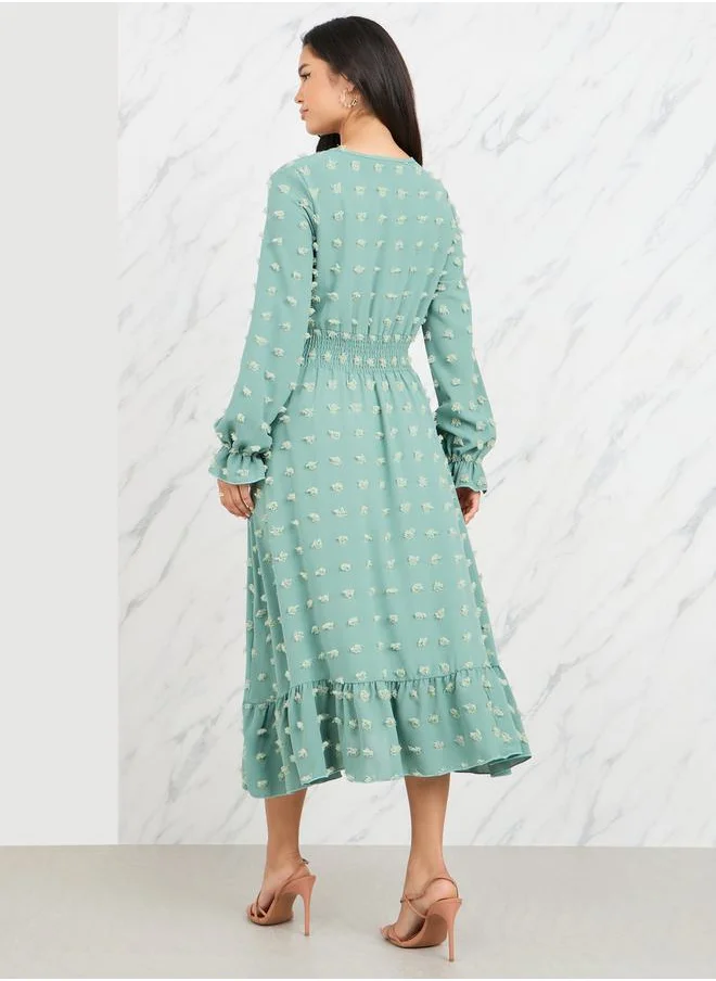 ستايلي Textured Midi Dress