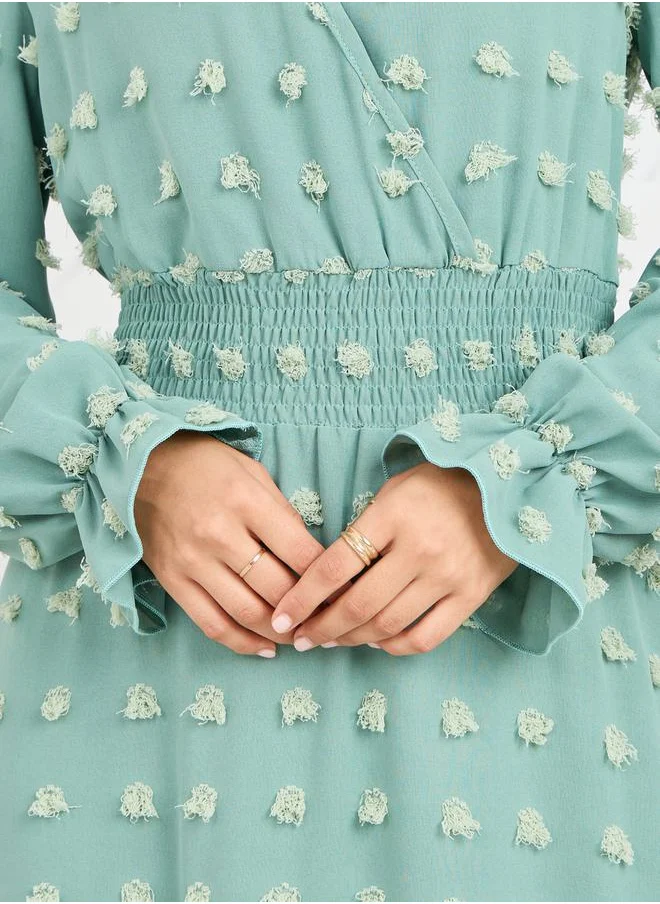 ستايلي Textured Midi Dress