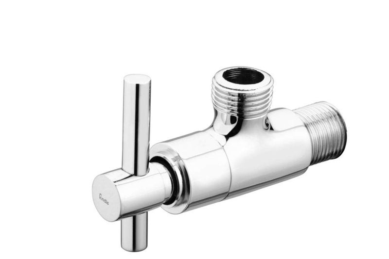 Brass Angle Valve with Wall Flange Chrome Plated Durable and Stylish Fixture for Your Bathroom