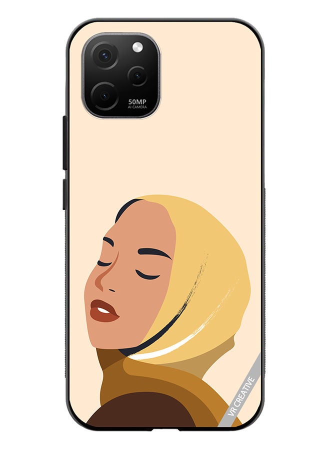 VR CREATIVE Protective Case Cover For Huawei Nova Y61 Cartoon Woman Shape Design Multicolour - Image 1