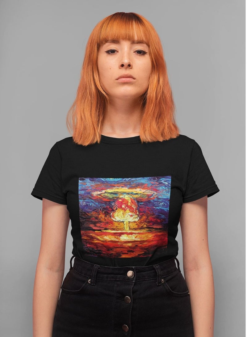 MERCH Oppenheimer's Legacy T-shirt - An Artistic Tribute to the Atom Bomb Explosion - Image 1