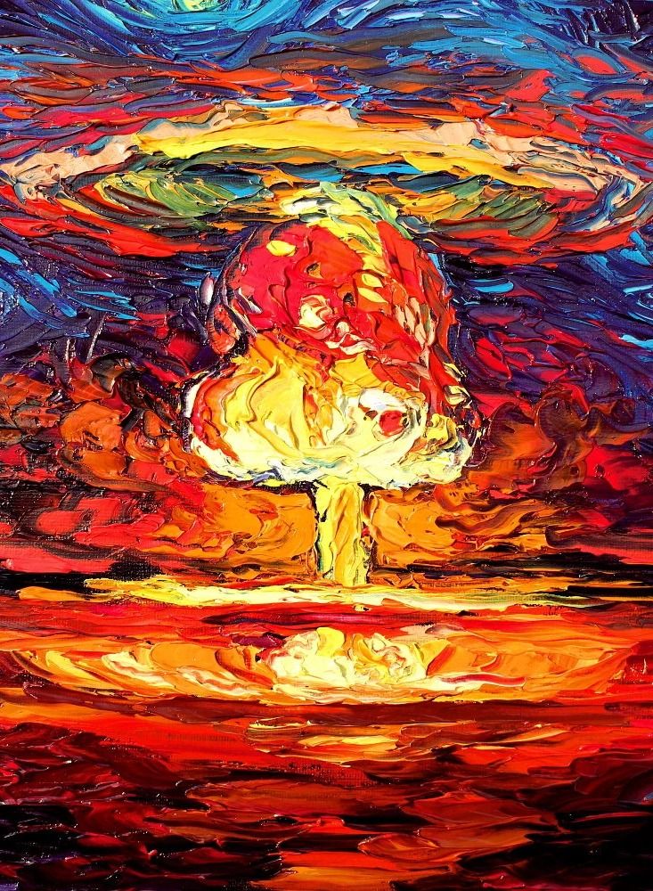 MERCH Oppenheimer's Legacy T-shirt - An Artistic Tribute to the Atom Bomb Explosion - Image 3