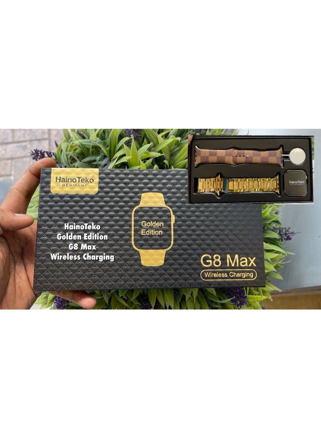 Haino Teko Haino Teko G8 Max Golden Chain Bluetooth Calling Watch 8 Smartwatch / Original Haino Teko G8 Max Smartwatch  - Image 5