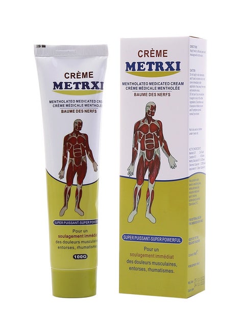 Metrxi Yellow Muscle Fitness Massage Cream | Muscle Relaxation and Recovery | Pre/Post Workout Relief | 200g
