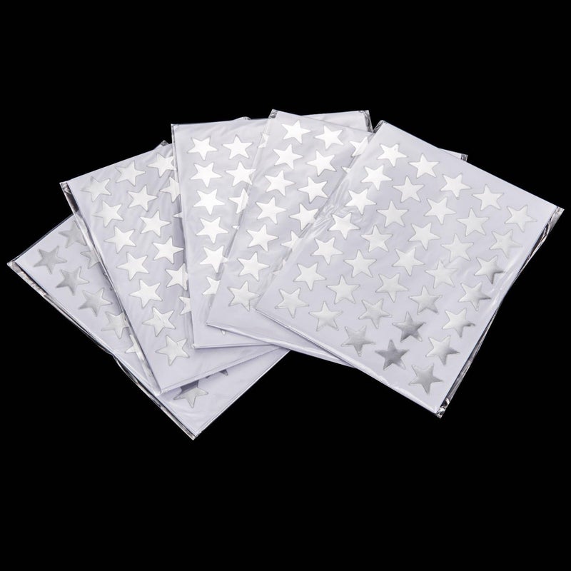 eBoot EBOOT Star Stickers 1750 Count SelfAdhesive Stickers Stars Silver  - Image 5