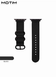 Motim Nylon Loop Watch Band for Apple Watch 41mm 40mm 38mm, Braided  Sport Strap Replacement Strap Compatible with iWatch SE & Series 10/9/8/7/6/5/4/3/2/1/Ultra/SE  - Image 2