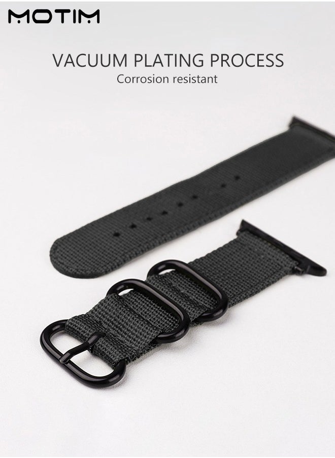 Motim - Nylon Loop Watch Band for Apple Watch 41mm 40mm 38mm, Braided  Sport Strap Replacement Strap Compatible with iWatch SE & Series 10/9/8/7/6/5/4/3/2/1/Ultra/SE - Image 1