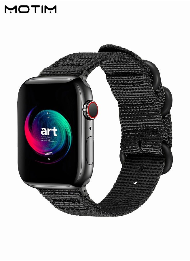Motim - Nylon Loop Watch Band for Apple Watch 41mm 40mm 38mm, Braided  Sport Strap Replacement Strap Compatible with iWatch SE & Series 10/9/8/7/6/5/4/3/2/1/Ultra/SE - Image 1