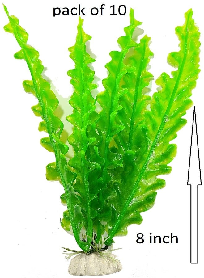 One Top Woderfull Plant Aquarium/Fish Tank Home Decoration Fresh & Sea Water Plant Height 21 cm (Pack of 10 Nos) Decorative Artificial Plants Aquarium Plant - Image 2
