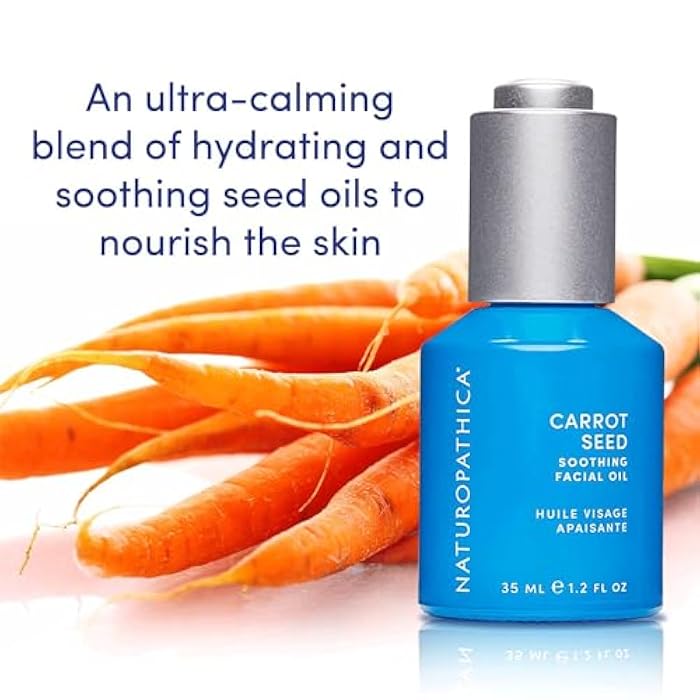 Naturopathica Carrot Seed Soothing Facial Oil, Rejuvenating Face Oil to Help Prevent Redness & Protect Skin, Hydrating Antioxidant Oil for Face, 1.18 fl oz - Image 4