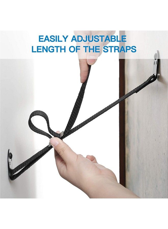 Tv Antitip Straps For Tv Screen And Furniture Heavy Duty Dual Tv Safety Straps With Metal Plate For Child Protectionadjustable Earthquake Resistant Straps Secure Safety (Psas1)
