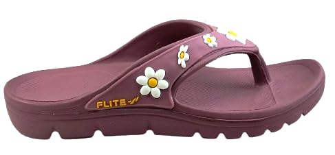 FLITE FL 2055 EVA V-Strap Stylish Slippers for Women & Girls | Soft Cushioned, Non-Slip & Anti-Skid Flip flop (Purple, UK Footwear Size System, Adult, Women, Numeric, Medium, 5) - Image 4