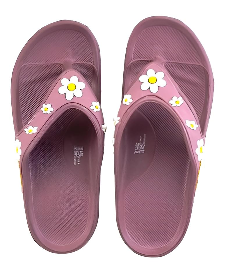 FLITE FL 2055 EVA V-Strap Stylish Slippers for Women & Girls | Soft Cushioned, Non-Slip & Anti-Skid Flip flop (Purple, UK Footwear Size System, Adult, Women, Numeric, Medium, 5) - Image 5