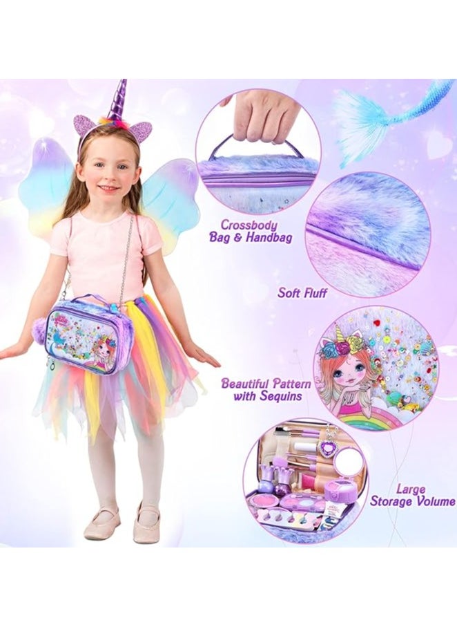 General - Kids Makeup Kit for Girls Unicorn Set Real Washable Make up Little Girl Princess Toddler Kid Birthday Gifts Toys Girls 3 4 5 6 7 8 9 10 Year Old - Image 1