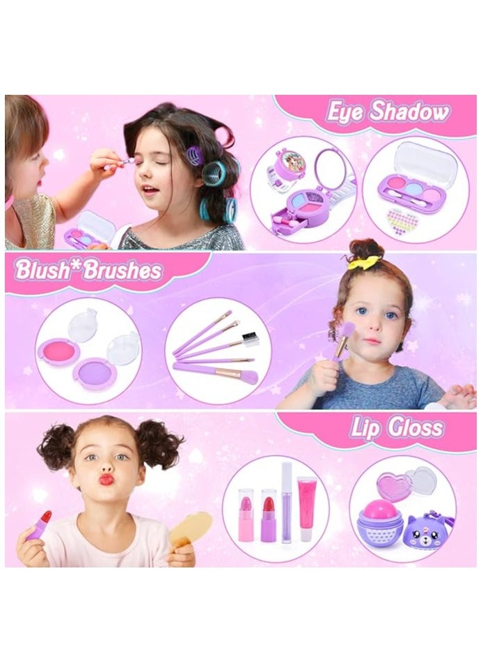 General - Kids Makeup Kit for Girls Unicorn Set Real Washable Make up Little Girl Princess Toddler Kid Birthday Gifts Toys Girls 3 4 5 6 7 8 9 10 Year Old - Image 1
