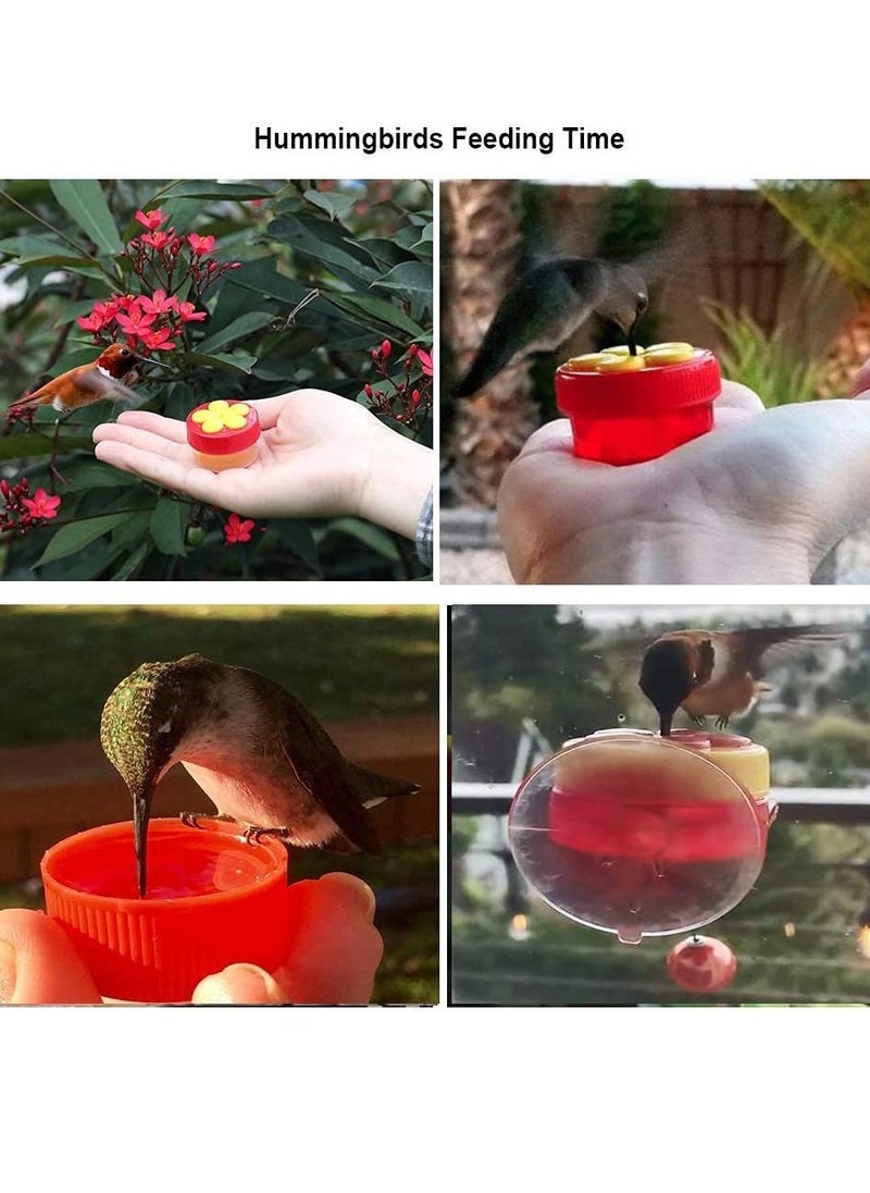 KASTWAVE - KASTWAVE Handheld Hummingbird Feeders for Outdoors, hummingbird Feeders with Suction Cups, Leak Proof Hummingbird Feeder for Windows Outside Easy to Clean and Fill, Including Hanger, 4 Pack - Image 1