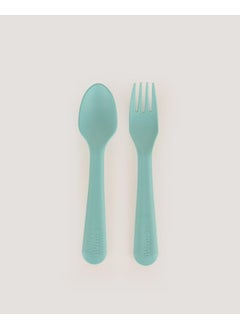 Let's Be Child Spoon & Fork Set Blue  - Image 1