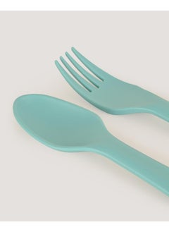Let's Be Child Spoon & Fork Set Blue  - Image 2
